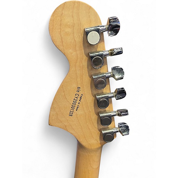 Used Squier Stratocaster HSS BLACK SPARKLE Solid Body Electric Guitar