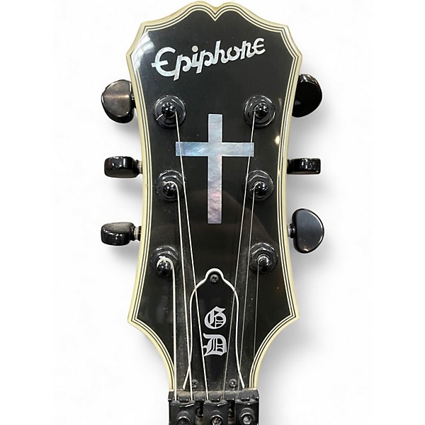 Used Epiphone GRAVEYARD DISCIPLE Black Hollow Body Electric Guitar