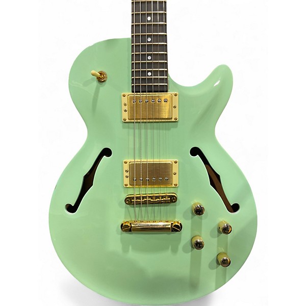 Used Kiesel SH Seafoam Green Hollow Body Electric Guitar