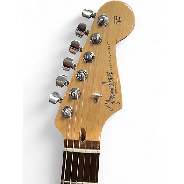 Used Fender American Standard Stratocaster Jade Pearl Metallic Solid Body Electric Guitar