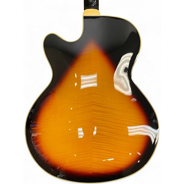 Used Epiphone Emperor II Joe Pass Signature 2 Tone Sunburst Hollow Body Electric Guitar