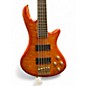 Used Schecter Guitar Research Stiletto Elite 5 String Honey Burst Electric Bass Guitar
