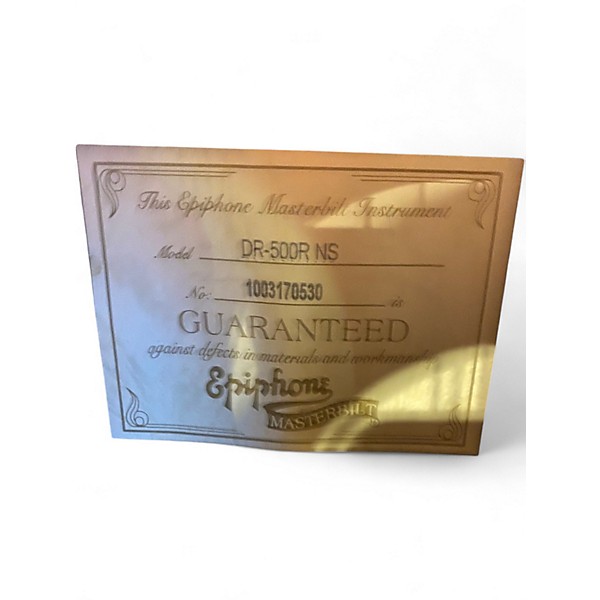 Used Epiphone DR500RNS MASTERBILT Vintage Natural Acoustic Guitar