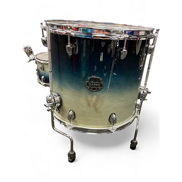 Used Mapex 5 Piece Saturn Standard Tropical Turquoise Drum Kit