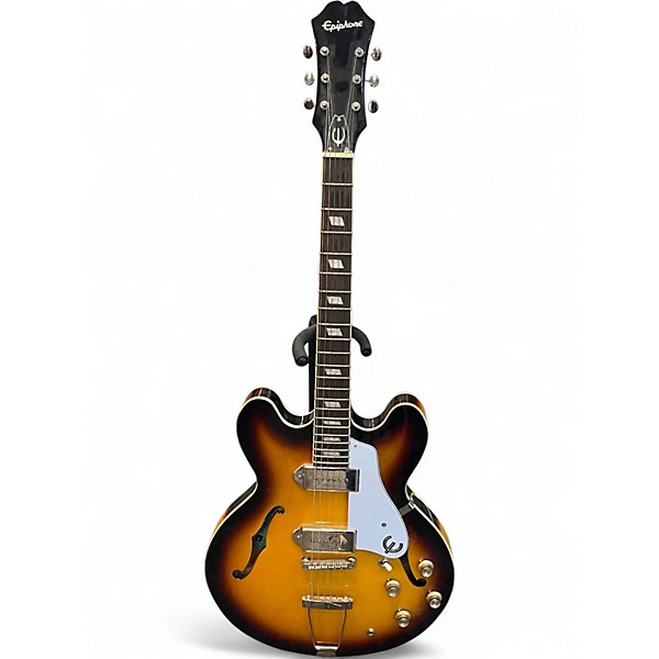 Used Epiphone Casino 2 Color Sunburst Hollow Body Electric Guitar