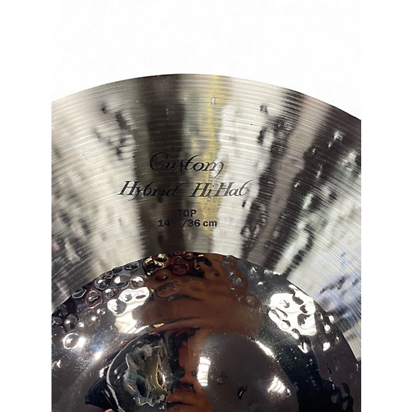 Used Zildjian 14in K Custom Hybrid Hi Hat Pair Cymbal