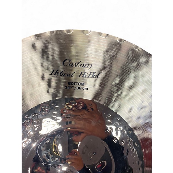 Used Zildjian 14in K Custom Hybrid Hi Hat Pair Cymbal