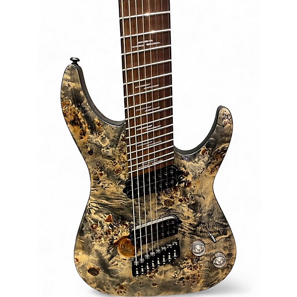 Used Schecter Guitar Research OMEN ELITE 8 Charcoal Solid Body Electric Guitar