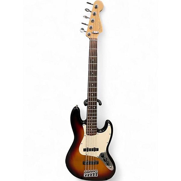 Used Fender 2004 American Jazz Bass V 3 Color Sunburst Electric Bass Guitar