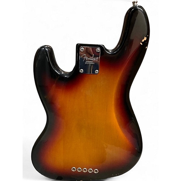 Used Fender 2004 American Jazz Bass V 3 Color Sunburst Electric Bass Guitar