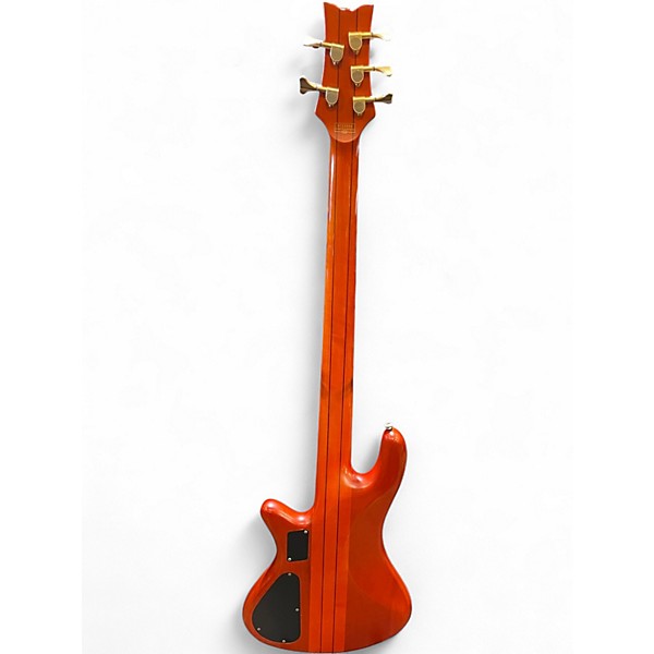 Used Schecter Guitar Research Stilleto Studio 5 Honey Satin  Electric Bass Guitar