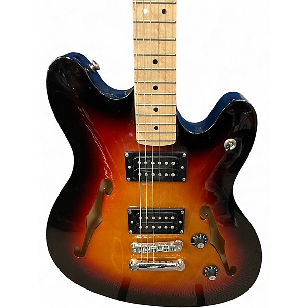 Used Squier Affinity Series Starcaster 3 Tone Sunburst Hollow Body Electric Guitar