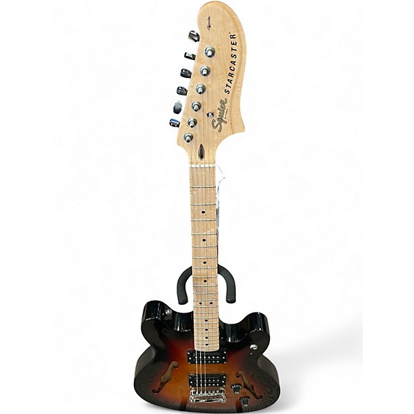 Used Squier Affinity Series Starcaster 3 Tone Sunburst Hollow Body Electric Guitar