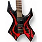 Used B.C. Rich KKW KERRY KING WARLOCK TRIBAL RED/BLACK Solid Body Electric Guitar