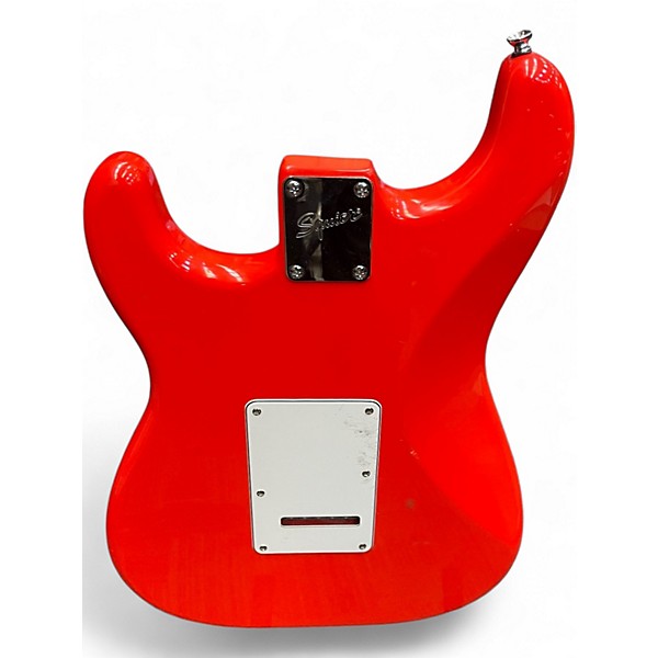 Used Squier STRATOCASTER Red Solid Body Electric Guitar