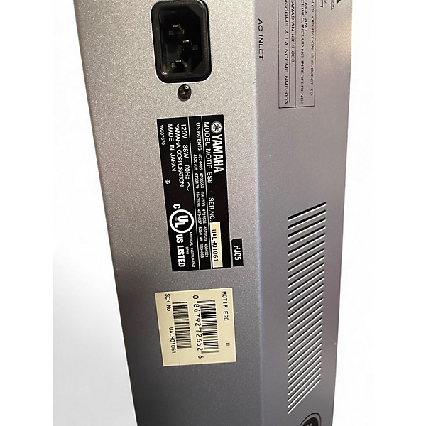 Used Yamaha Motif ES8 88 Key Keyboard Workstation