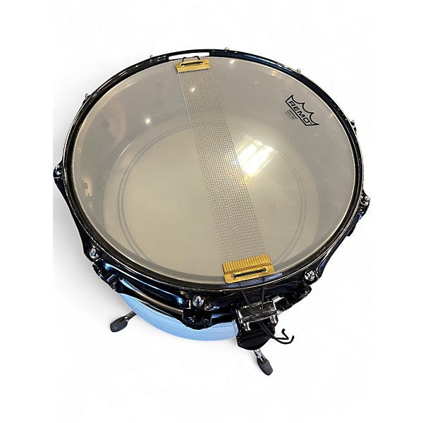 Used DW 5X14 Smooth Brass Snare Black Drum
