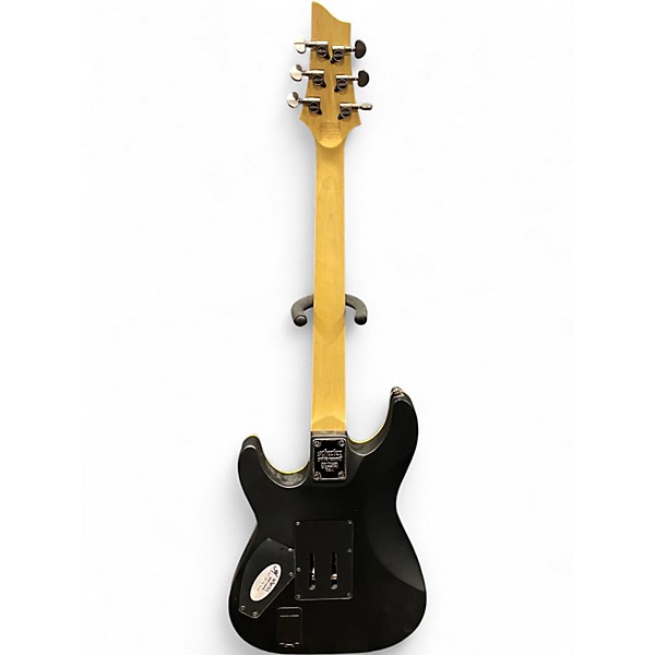 Used Schecter Guitar Research Demon-6 FR Black Solid Body Electric Guitar