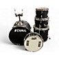 Used TAMA 5 Piece Imperialstar Drum Set with Meinl HCS Cymbals and Hardware Black Oak Wrap Drum Kit thumbnail