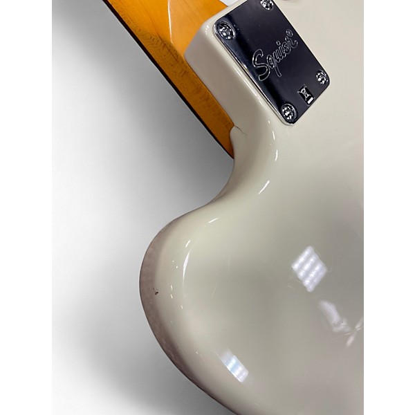 Used Squier J Mascis Jazzmaster Vintage White Solid Body Electric Guitar