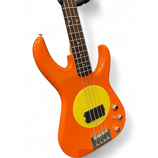 Used Flea Bass MODEL 32 SUNNY BASS Orange and Yellow Electric Bass Guitar