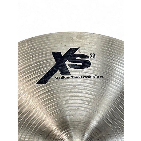 Used SABIAN 18in XS20 Medium Thin Crash Cymbal