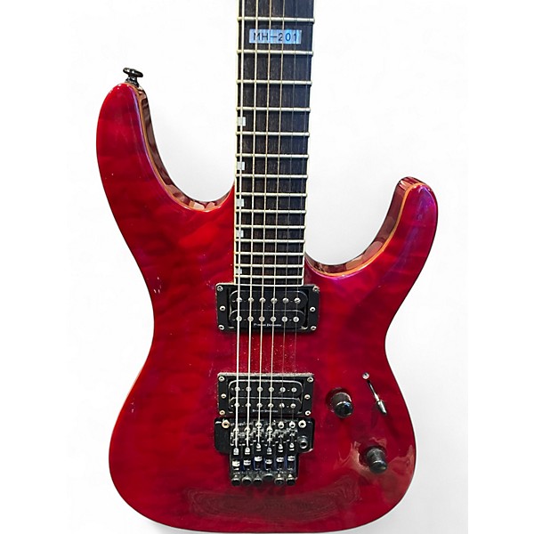 Used ESP LTD MH201 Red Solid Body Electric Guitar