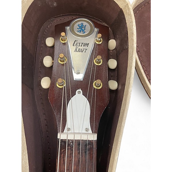 Vintage 1960s Harmony Custom Kraft iced tea burst Solid Body Electric Guitar