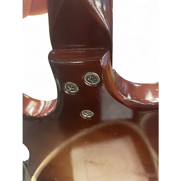 Vintage 1960s Harmony Custom Kraft iced tea burst Solid Body Electric Guitar