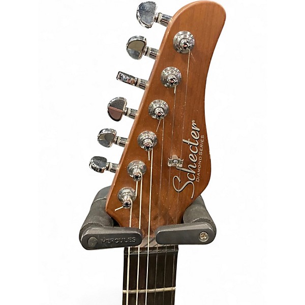 Used Schecter Guitar Research NICK JOHNSON HSS ATOMIC WHITE Solid Body Electric Guitar