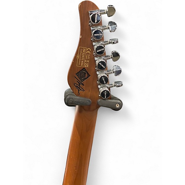 Used Schecter Guitar Research NICK JOHNSON HSS ATOMIC WHITE Solid Body Electric Guitar