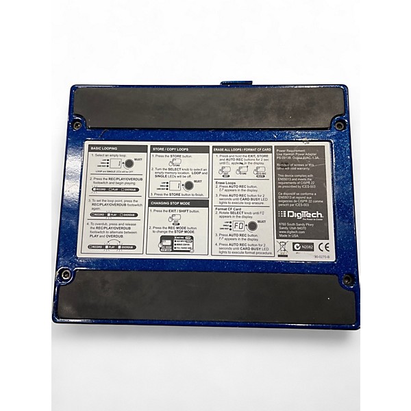 Used DigiTech JML Jam Man Looper Phrase Sampler Pedal