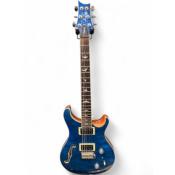 Used PRS PRS SE Custom 22 Semi-Hollowbody Blue Burst Hollow Body  Blue Burst Hollow Body Electric Guitar