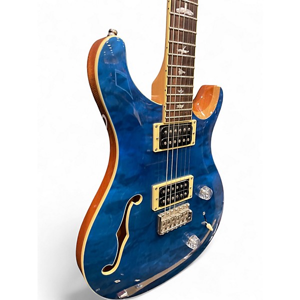Used PRS PRS SE Custom 22 Semi-Hollowbody Blue Burst Hollow Body  Blue Burst Hollow Body Electric Guitar