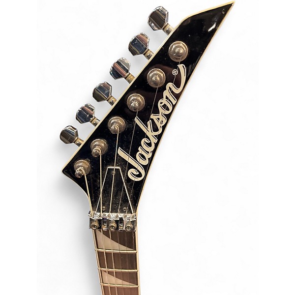 Used Jackson JS32 King V White with Black Bevels Solid Body Electric Guitar