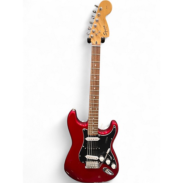 Used Squier Affinity Stratocaster Candy Apple Red Solid Body Electric Guitar