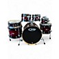 Used PDP by DW 7 Piece X7 BLACK TO RED SPARKLE Drum Kit thumbnail