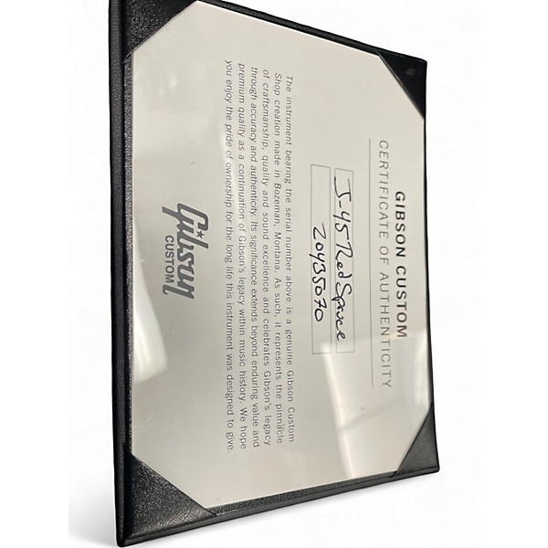 Used 2025 Gibson J45 Standard Limited Edition Red Spruce Autumn Burst Acoustic Electric Guitar