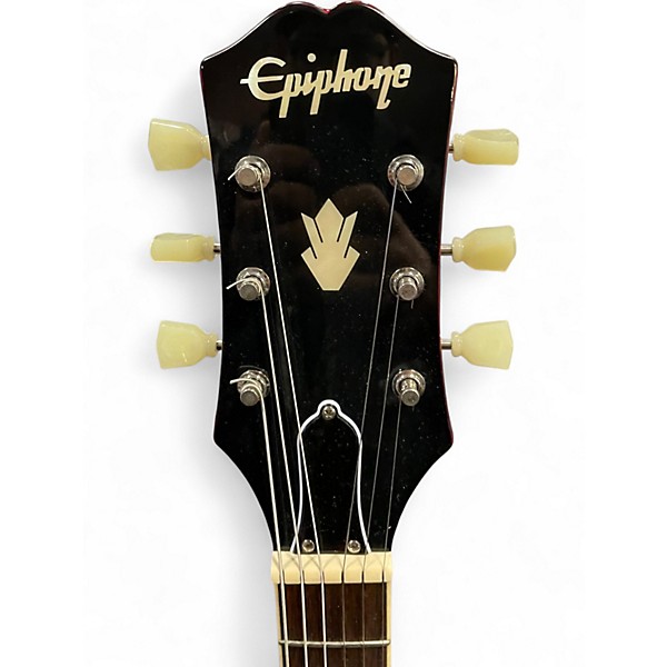 Used Epiphone ES355 Crimson Red Trans Hollow Body Electric Guitar