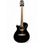 Used Ibanez AEG10II Left Handed Black Acoustic Electric Guitar thumbnail