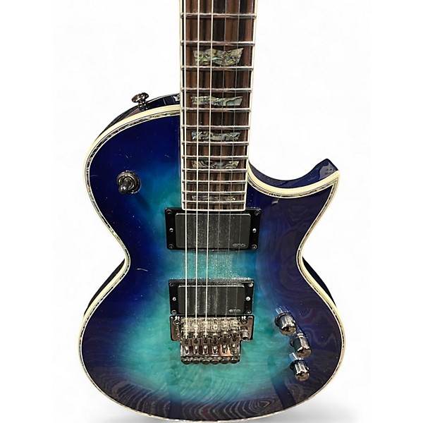 Used ESP LTD EC1000 Deluxe Blue Solid Body Electric Guitar