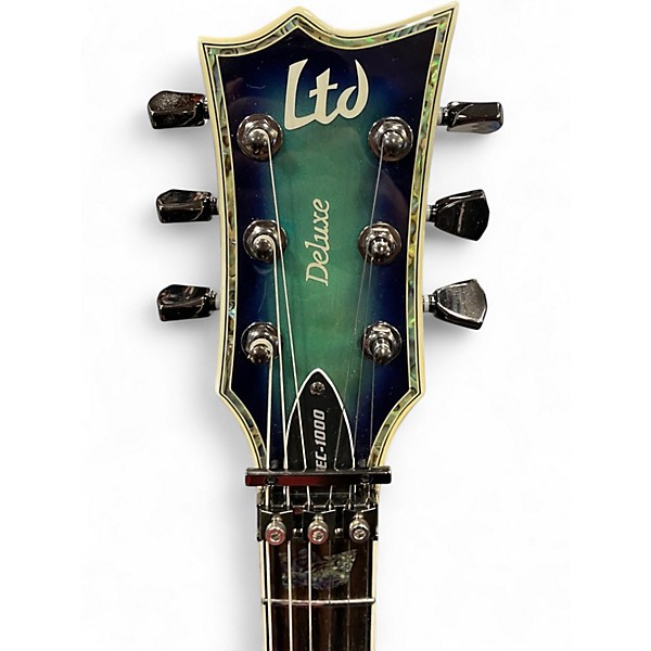 Used ESP LTD EC1000 Deluxe Blue Solid Body Electric Guitar