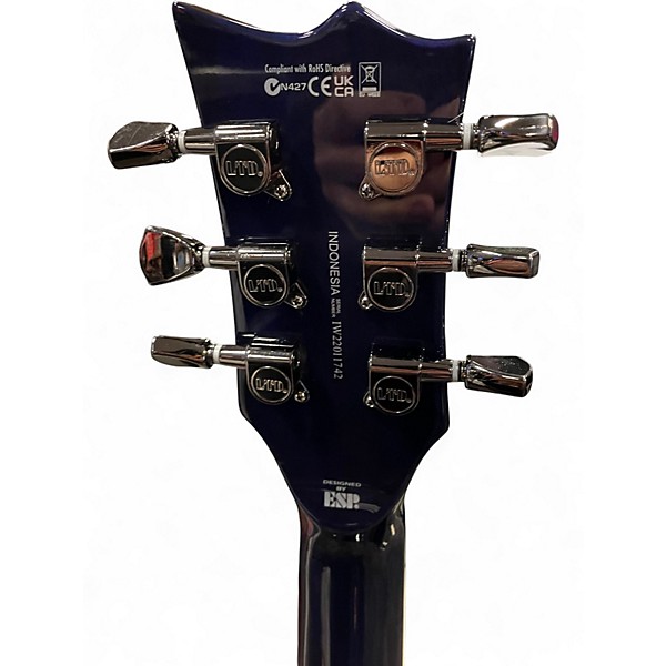 Used ESP LTD EC1000 Deluxe Blue Solid Body Electric Guitar