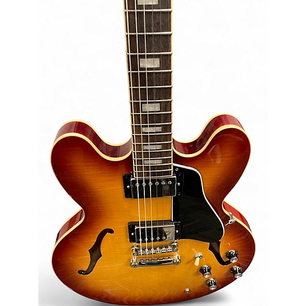 Used Epiphone ES355 Raspberry Tea Burst Hollow Body Electric Guitar