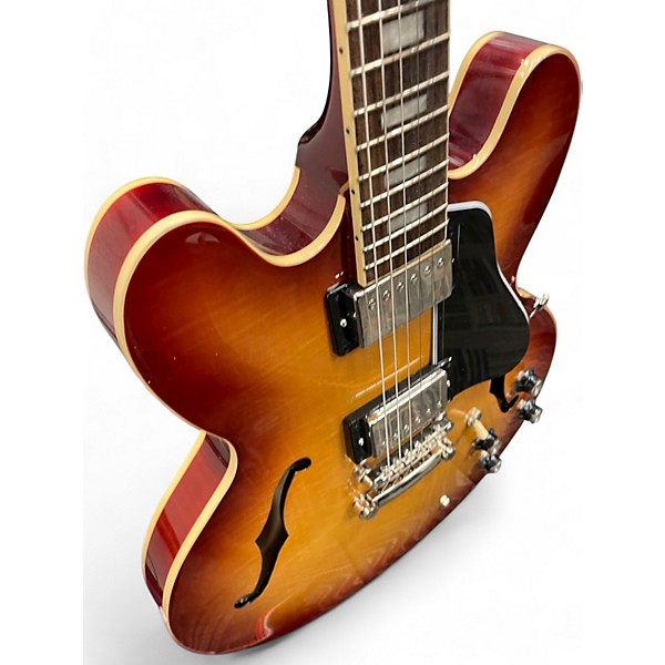 Used Epiphone ES355 Raspberry Tea Burst Hollow Body Electric Guitar