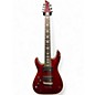 Used Schecter Guitar Research Omen Extreme 7 Left Handed Crimson Red Trans Solid Body Electric Guitar thumbnail