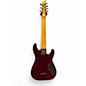 Used Schecter Guitar Research Omen Extreme 7 Left Handed Crimson Red Trans Solid Body Electric Guitar