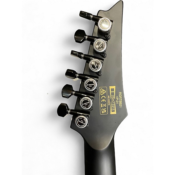 Used Ibanez RGRTBB21 Flat Black Solid Body Electric Guitar