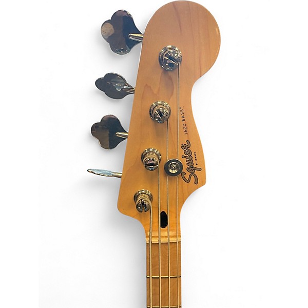 Used Squier Paranormal Jazz Bass 54 Black Electric Bass Guitar