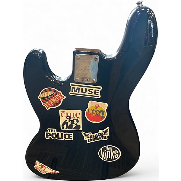 Used Squier Paranormal Jazz Bass 54 Black Electric Bass Guitar